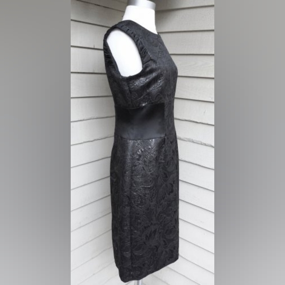 Antonio Melani Floral Print Faux Leather Dress Size 6 - Picture 4 of 4